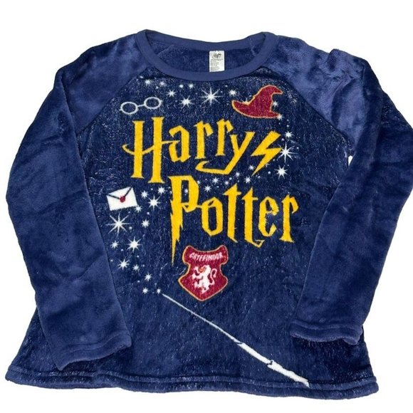 Harry Potter Sleep Top Kids Small 4/6 Fluffy Soft Wand Letter Sorting Hat - Picture 4 of 13